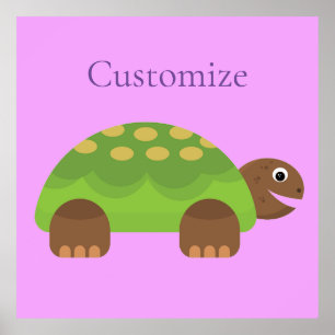 Happy Lächeln Schildkröte Thunder_Cove Poster