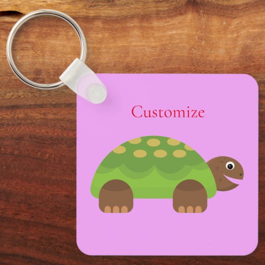 Happy Lächeln Schildkröte Thunder_Cove Schlüsselanhänger (Vorderseite)