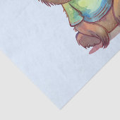 Happy Lächeln Sitzen entspannt Seidenpapier (Ausschnitt)