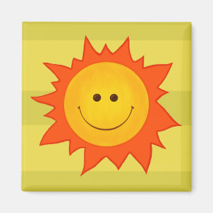 Happy Lächeln Sun Magnet