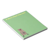 Happy lächelnd niedliche Quokka Cartoon Design Notizblock (angewinkelt)