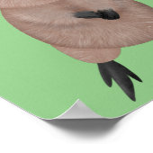 Happy lächelnd niedliche Quokka Cartoon Design Poster (Ecke)