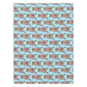 Happy lächelnd niedliche Quokka Cartoon Design Tischdecke (Vorderseite)