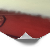 Happy lächelnd Weihnachtsmann | AI Art Poster (Ecke)