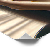 Happy Lady in einem tropischen Paradies Poster (Ecke)