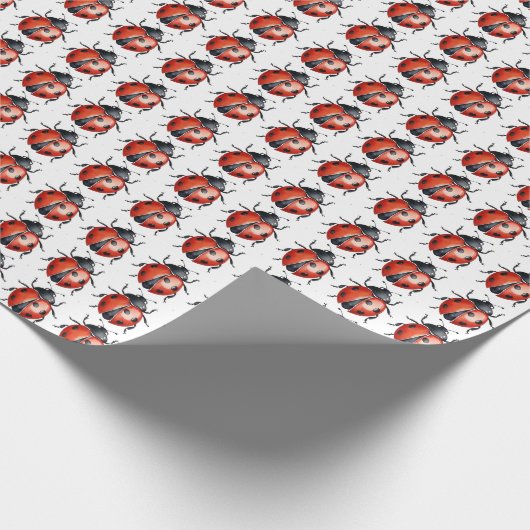 Happy Ladybug Birthday Geschenkpapier (Ecke)