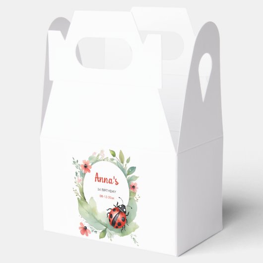 Happy Ladybug Birthday Geschenkschachtel (Geöffnet)