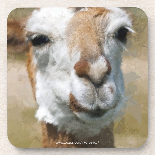 Happy Lama, Maleffekt Untersetzer (Vorderseite)