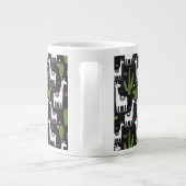 Happy Lama Pattern Jumbo-Tasse (Rückseite)