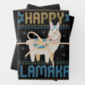 Happy Lamakah Funny Jewish Hanukkah Lama Geschenk Geschenkpapier Set (Beispiel)