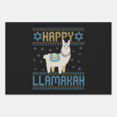Happy Lamakah Funny Jewish Hanukkah Lama Geschenk Geschenkpapier Set (Vorderseite)
