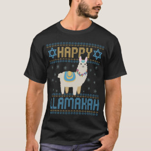 Happy Lamakah Funny Jewish Hanukkah Lama Geschenk T-Shirt