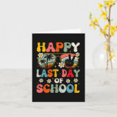 Happy last day day of School Summer Teacher Boys G Karte (Gelbe Blume)