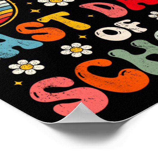 Happy last day day of School Summer Teacher Boys G Poster (Ecke)