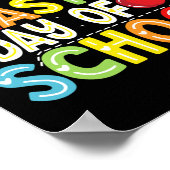 Happy last day day of School Teacher Kinder Jungs Poster (Ecke)