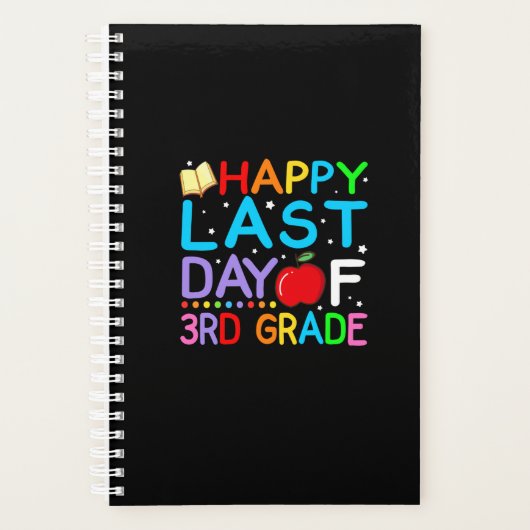 Happy Last Day of 3rd Grade Graduation Planer (Vorderseite)