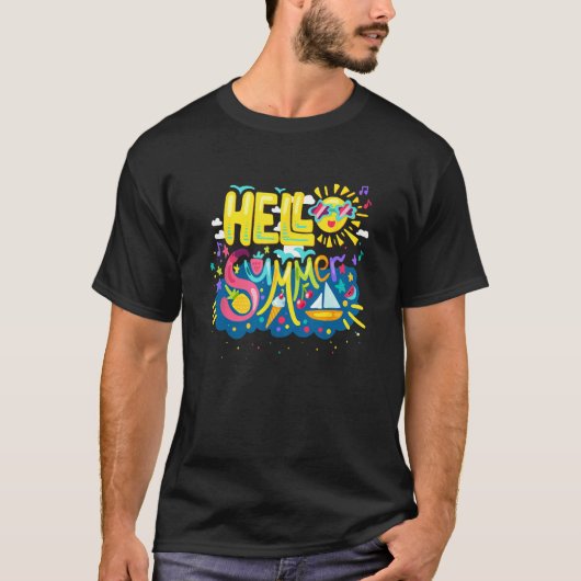 Happy Last Day of School Hello Summer 2023 69 T-Shirt (Vorderseite)