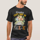 Happy Last Day of School Pre k Safari Animals Summ T-Shirt (Vorderseite)