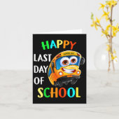 Happy Last Day School Busfahrer Lehrer Studen Karte (Gelbe Blume)