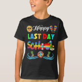 Happy Last Day School Bye School Hallo Pool T-Shirt (Vorderseite)