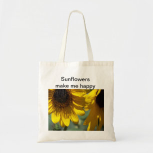 Happy Late Summer Sunblumen Tragetasche