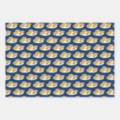 Happy Latkes Apple Sauce sour Cream Hanukkah Geschenkpapier Set (Vorderseite)