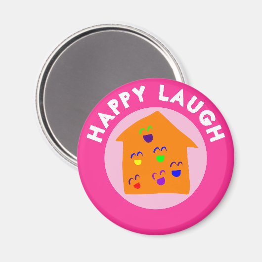 HAPPY LAUGH MAGNET (Vorderseite/Rückseite)