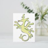 Happy Leafy and Weedy Sea Dragon Cartoon Postkarte (Stehend Vorderseite)