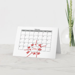 Happy Leap Day Geburtstag Karte