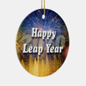 Happy Leap Year 2020 Keramik Ornament (Rechts)
