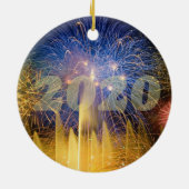 Happy Leap Year 2020 Keramik Ornament (Hinten)