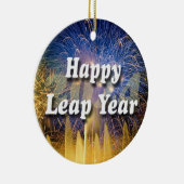 Happy Leap Year 2024 Keramik Ornament (Rechts)