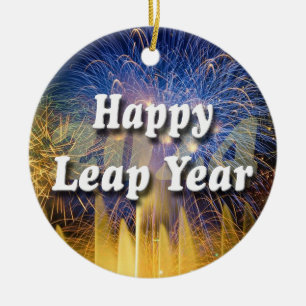 Happy Leap Year 2024 Keramik Ornament