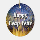 Happy Leap Year 2024 Keramik Ornament (Links)