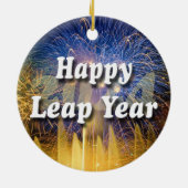 Happy Leap Year 2024 Keramik Ornament (Hinten)