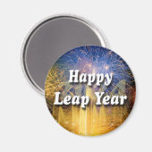 Happy Leap Year 2024 Magnet (Vorderseite/Rückseite)