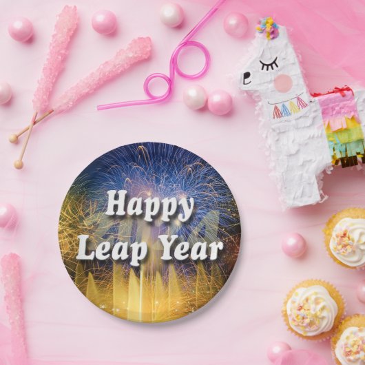 Happy Leap Year 2024 Pappteller (Party)