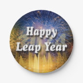 Happy Leap Year 2024 Pappteller (Vorderseite)