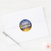 Happy Leap Year 2024 Runder Aufkleber (Umschlag)