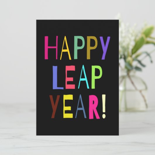 Happy Leap Year! | Den Text anpassen (Stehend Vorderseite)