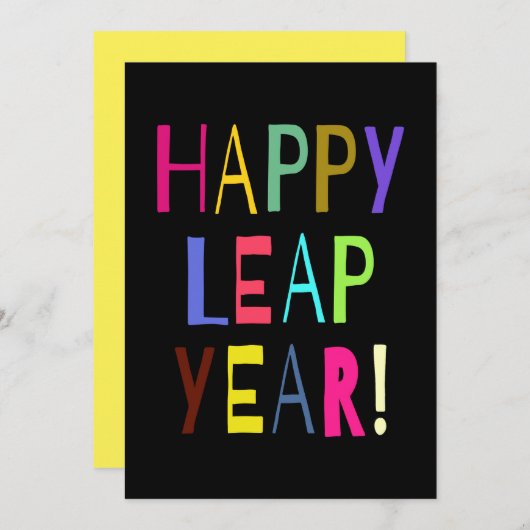 Happy Leap Year! | Den Text anpassen (Vorne/Hinten)