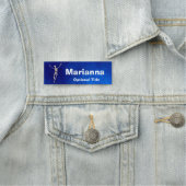 Happy Leaping Skeleton Imaging Namensschild (Beispiel)