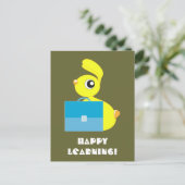 Happy Learning Postcard Postkarte (Stehend Vorderseite)