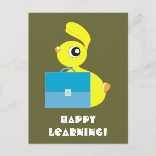 Happy Learning Postcard Postkarte (Vorderseite)