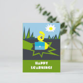 Happy Learning Postcard Postkarte (Stehend Vorderseite)