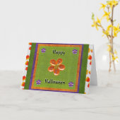 Happy Leckerei Filet Halloween Candy Corn Glitzer Karte (Gelbe Blume)