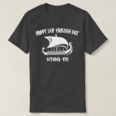 Happy Leif Erikson Day Vikings T-Shirt (Design vorne)