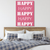 Happy Leinwanddruck (Insitu (Schlafzimmer))