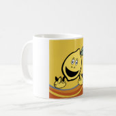 Happy Lemon Face Kaffeetasse (Vorderseite Links)