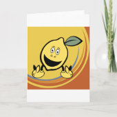 Happy Lemon Face Karte (Vorderseite)